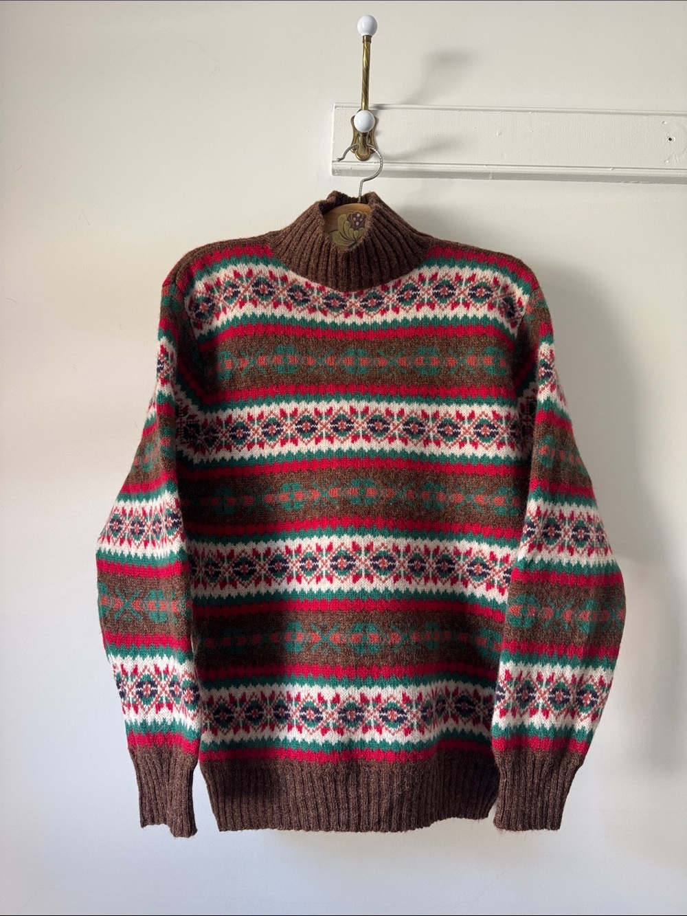 100% Wool Charter Club Fair Isle Sweater
